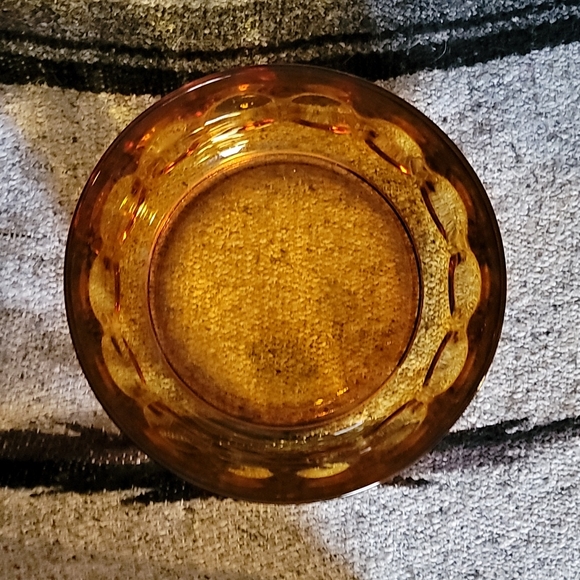 Vintage Arcoroc France Amber glass bowl - Picture 3 of 4